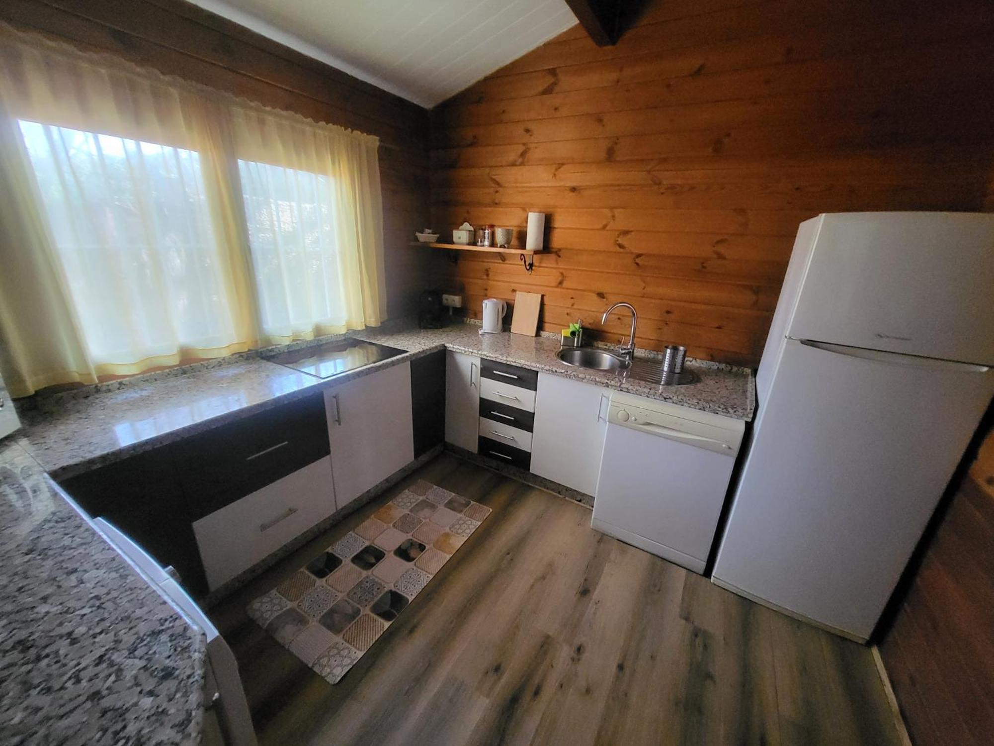 Casa Madera Urbanizacion Socorro Villa Sevilla Bagian luar foto