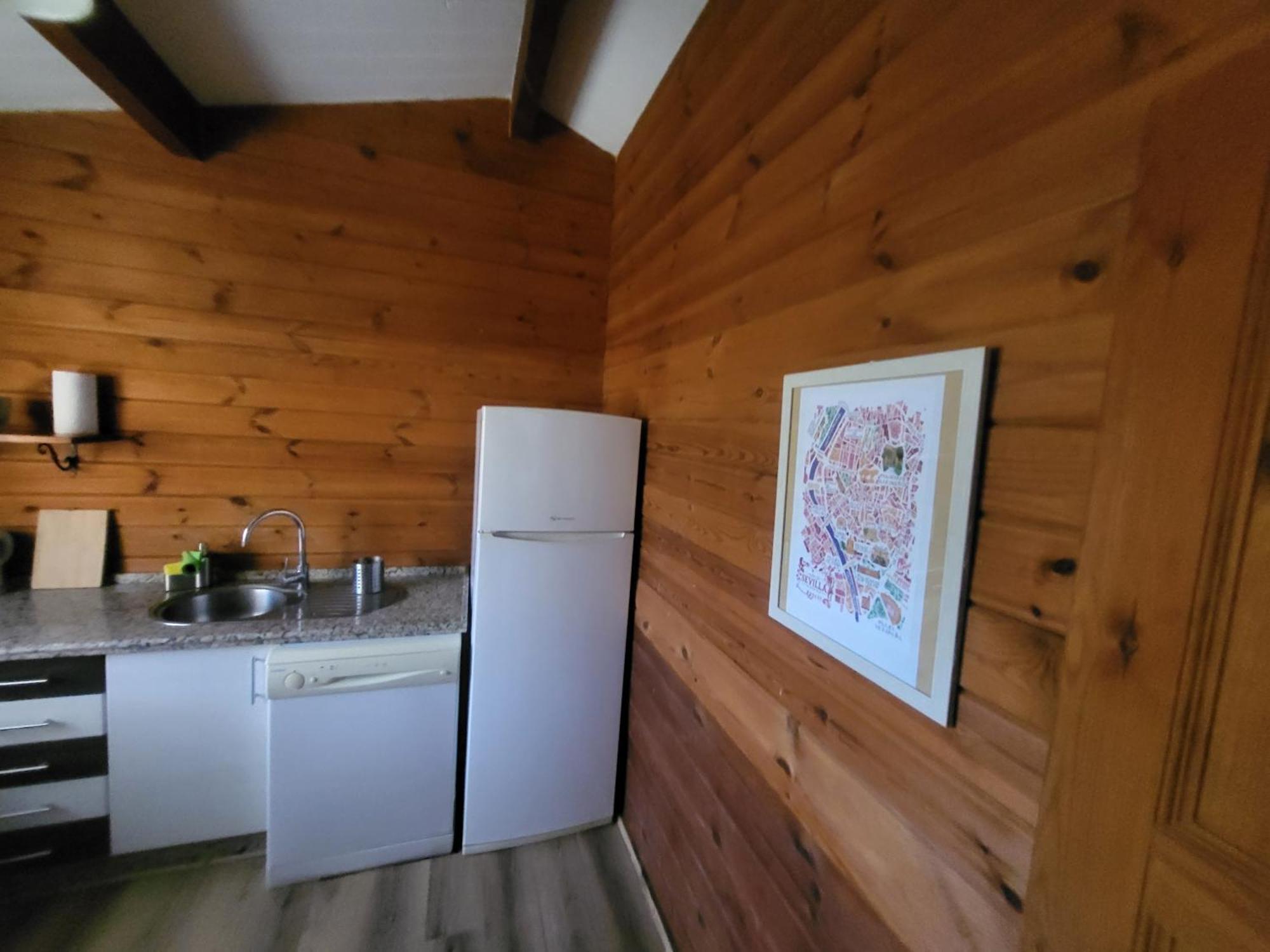 Casa Madera Urbanizacion Socorro Villa Sevilla Bagian luar foto